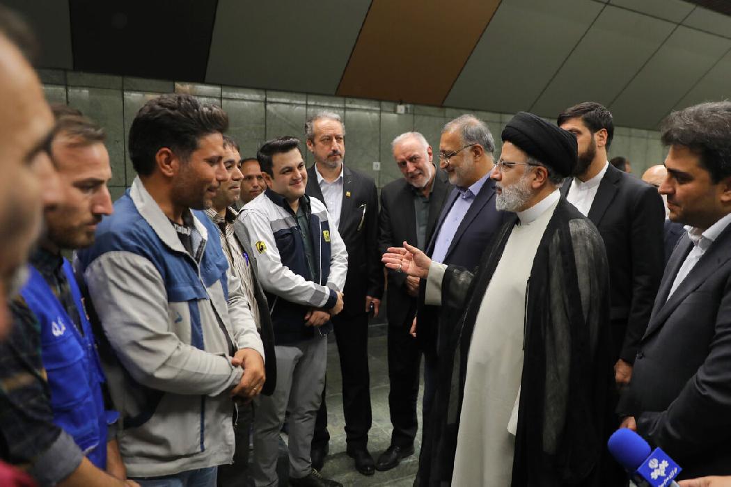 پانار | پارس ساختار | ۴ ایستگاه و ۹ کیلومتر خط جدید مترو با حضور رئیس جمهور در غرب تهران افتتاح شد