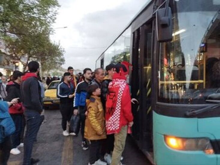 پانار | پارس ساختار | خدمات دهی اتوبوسرانی تبریز برای تماشاگران بازی تراکتور - آلومینیوم