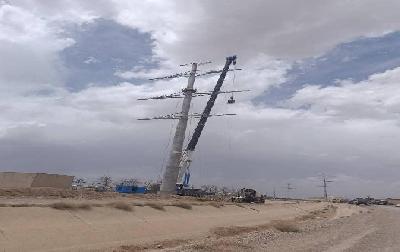 پانار | پارس ساختار | گزارش تصویری از ادامه عمليات احداث پروژه “خط دو و چهار مداره ۴۰۰/۶۳ کیلوولت نیروگاه شهید منتظری به پست امیرکبیر اصفهان 